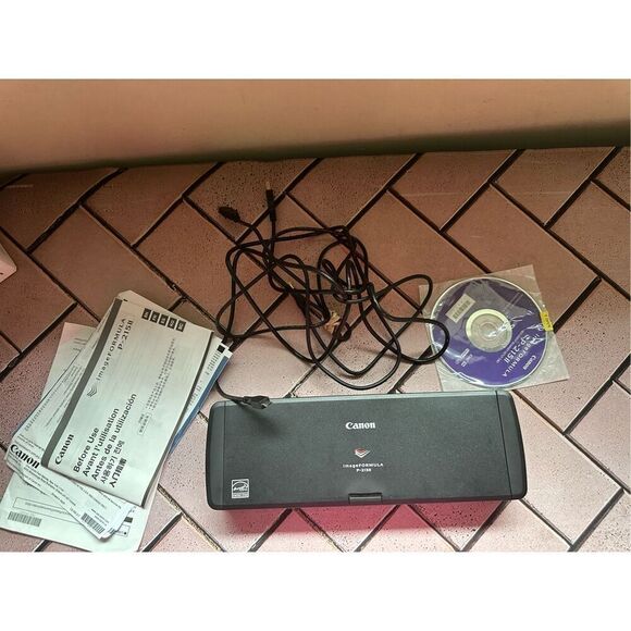 Canon image formula P-215II Mobile Document Scanner, Black, 1.6" x 11" x 3.7" - Picture 6 of 8